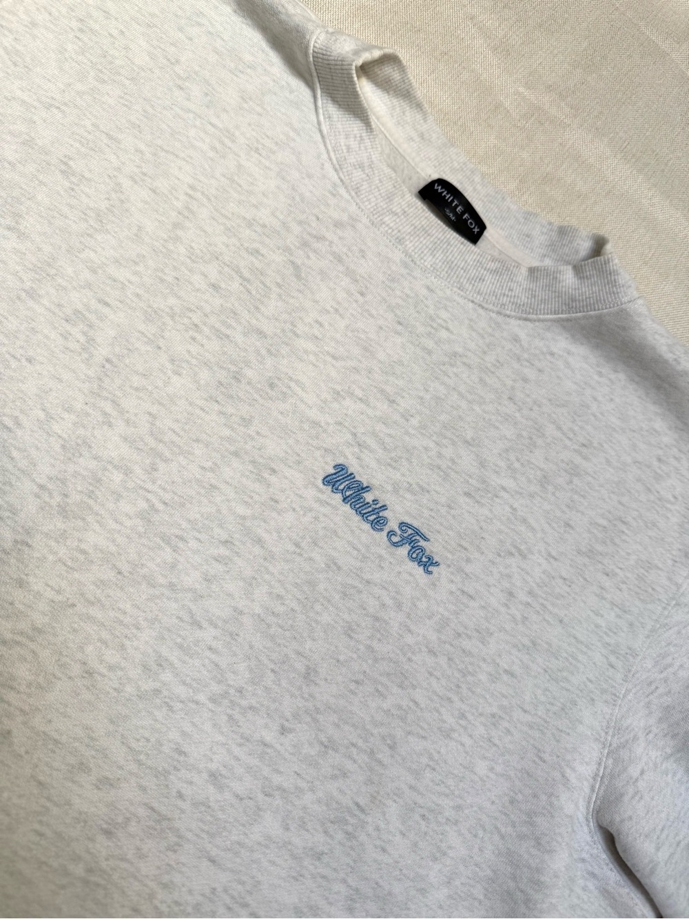 Light Gray Logo Crewneck Sweatshirt